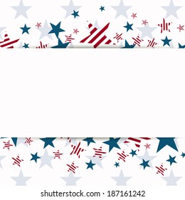 Vector Illustration of an Independence Day Design