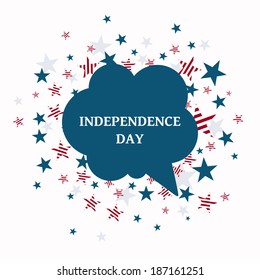 Vector Illustration of an Independence Day Design