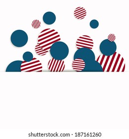 Vector Illustration of an Independence Day Design