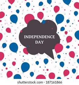 Vector Illustration of an Independence Day Design