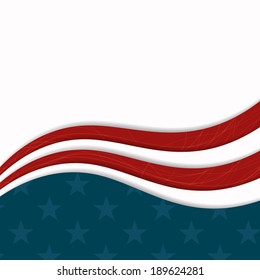 Vector Illustration of an Independence Day Design