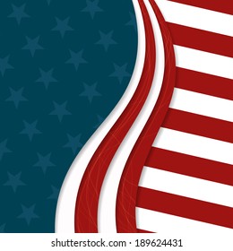 Vector Illustration of an Independence Day Design