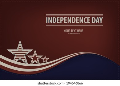 Vector Illustration of a Independence Day Design