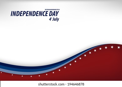 Vector Illustration of a Independence Day Design