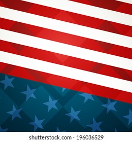 Vector Illustration of an Independence Day Design