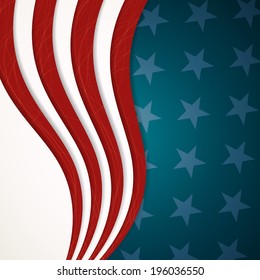 Vector Illustration of an Independence Day Design