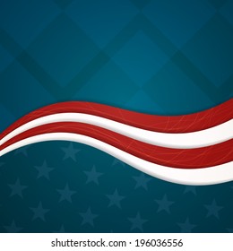Vector Illustration of an Independence Day Design