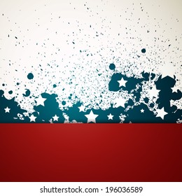 Vector Illustration of an Independence Day Design