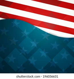 Vector Illustration of an Independence Day Design