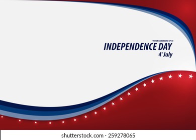 Vector Illustration of a Independence Day Design.
