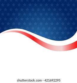 Vector Illustration of an Independence Day Design