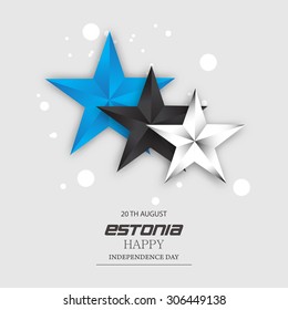 Vector Illustration Independence day of Estonia. 