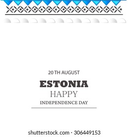 Vector Illustration Independence day of Estonia. 
