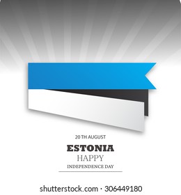 Vector Illustration Independence day of Estonia. 