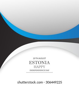 Vector Illustration Independence day of Estonia. 