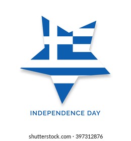 Vector illustration Independence Day of Greece .