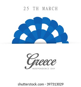 Vector illustration Independence Day of Greece .