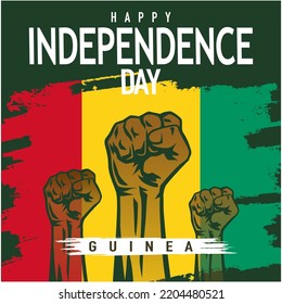 Vector Illustration Independence day of Guinea