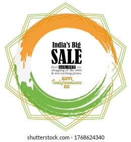 vector illustration of Independence day of India ,15 August.
Banner,poster background for sale, offers etc.