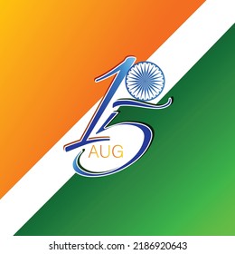 Ilustración vectorial del Día de la INDEPENDENCIA de la India con monumentos y símbolo nacional