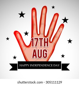 Vector illustration for independence day of Indonesia.