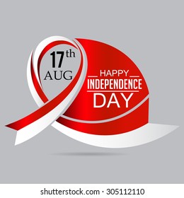 Vector illustration for independence day of Indonesia.