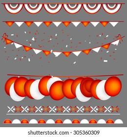 Vector illustration independence day of Indonesia.