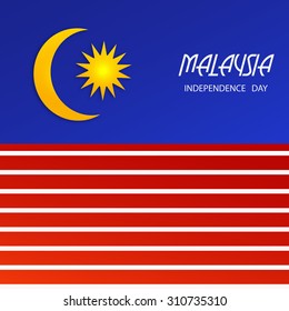 Vector Illustration Independence day of Malaysia.