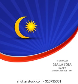 Vector Illustration Independence day of Malaysia.