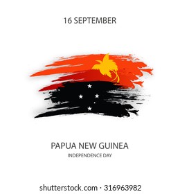 Vector Illustration Independence Day of Papua  New Guinea.