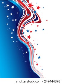 Vector illustration Independence Day patriotic background star pattern