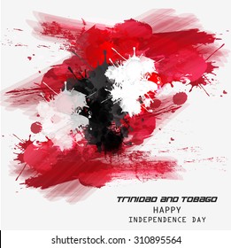 Vector Illustration  independence day of Trinidad and Tobago.