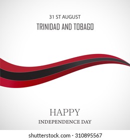 Vector Illustration  independence day of Trinidad and Tobago.