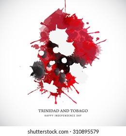 Vector Illustration  independence day of Trinidad and Tobago.