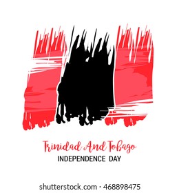 Vector Illustration independence day of Trinidad and Tobago.