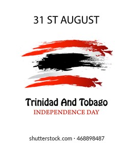 Vector Illustration independence day of Trinidad and Tobago.