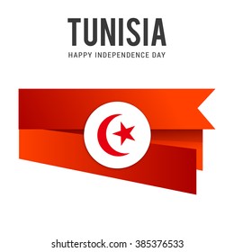 Vector illustration of independence day of Tunisia.