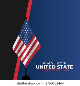Vector illustration of Independence Day United States. America National Day. America Republic Day. vector illustration