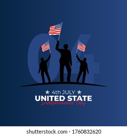 Vector illustration of Independence Day United States. America National Day. America Republic Day. vector illustration