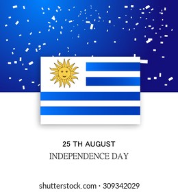 Vector Illustration independence day of Uruguay.