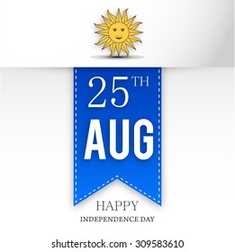 Vector Illustration independence day of Uruguay.