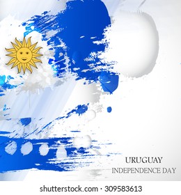 Vector Illustration independence day of Uruguay.