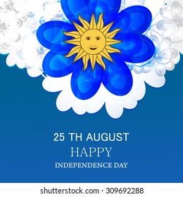 Vector Illustration independence day of Uruguay.