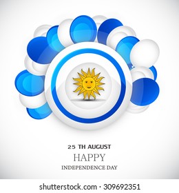 Vector Illustration independence day of Uruguay.
