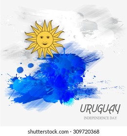 Vector Illustration independence day of Uruguay.