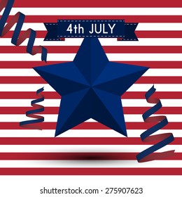 Vector illustration independence day usa.