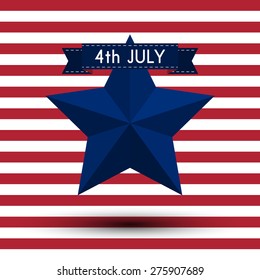 Vector illustration independence day usa.