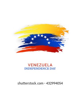 Vector illustration for Independence day of Venezuela.