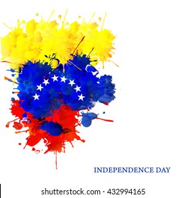 Vector illustration for Independence day of Venezuela.