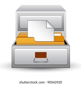 Vector illustration of index on white background